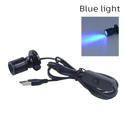 USB 5V Led Spot Light 1W 3W Surface Mounted Cabinet Showcase Counter Jewelry Lamp Rotatable Angle Ceiling Mini Spotlight Downlig