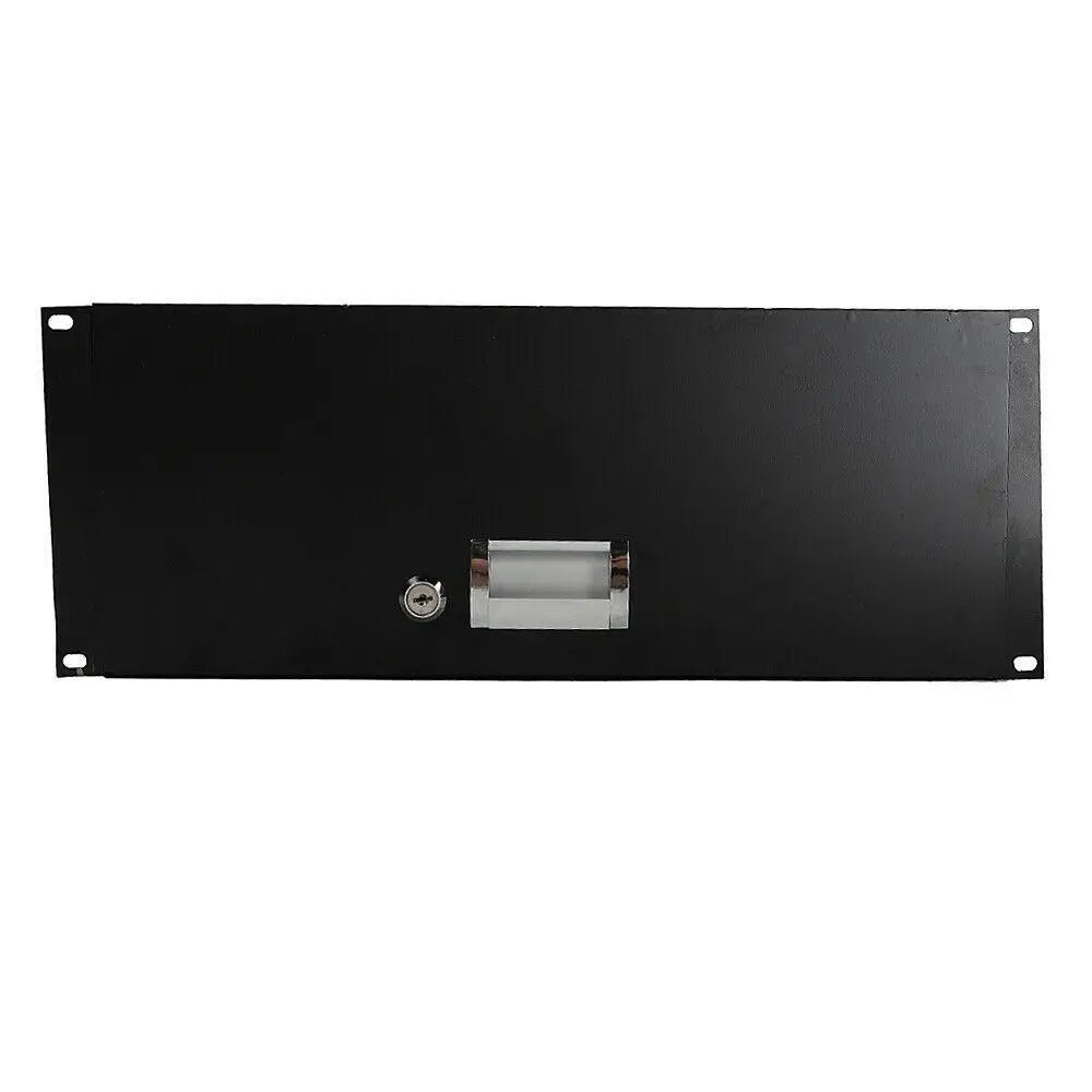 4U Professional Rack Case 19" Steel Plate DJ Drawer Equipment Cabinet with Key
