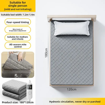 Electric Heated Blanket Soft Plush Fast Heating Dual Zone Remote Auto Shutoff Queen King Size Machine Washable Manta Para Cama