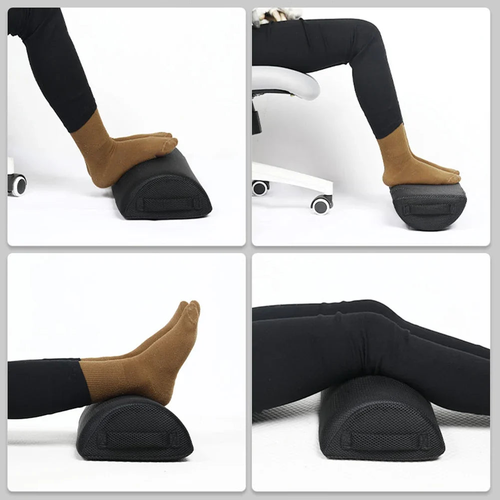 Semi-cylindrical pillow, office footrest, foot massage, leg clamp pillow, ergonomic foot stool