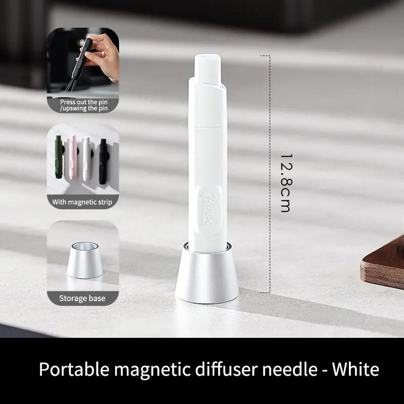 Bincoo Portable Magnetic WDT Tool, Mini Stainless Steel Telescopic Needle for Professional Coffee Grounds Preparation Anywhere