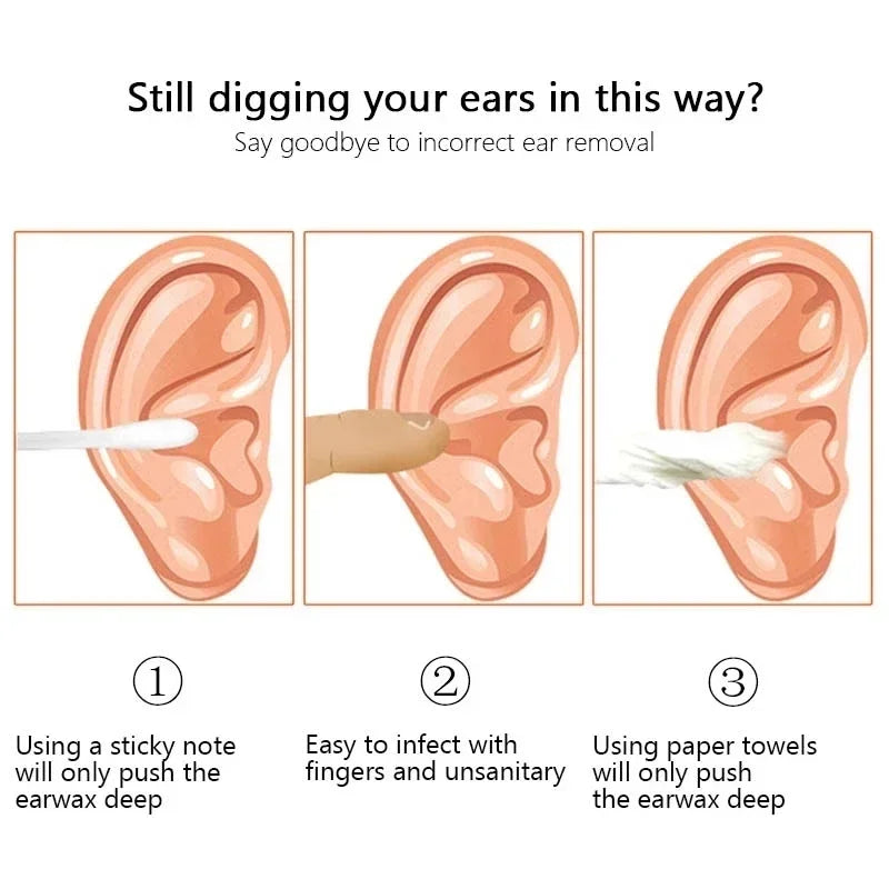 Effective 6Pcs Earwax Cleaning Tool with Spiral Earpick and Ear Curette, Ear Care Tool for Daily Use