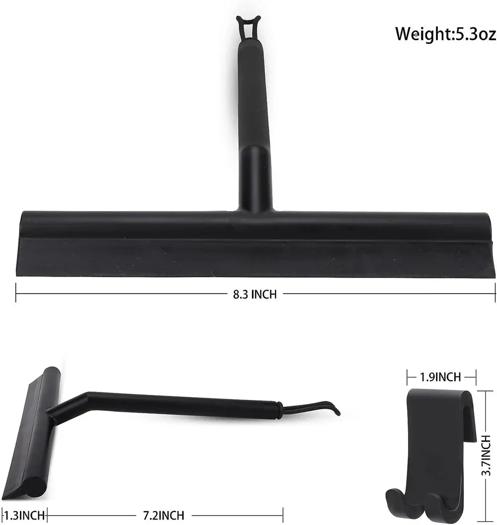 Shower Squeegee Glass Wiper Scraper Shower Squeegee Cleaner With Silicone Holder Bathroom Mirror Scraper Glass Cleaning