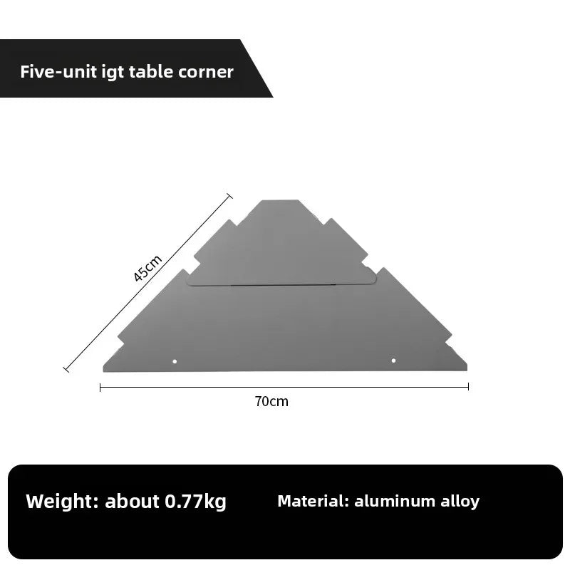 Portable Foldable Aluminum Camping Table Expandable IGT Modular Unit Outdoor Picnic Grill Kitchen Lightweight Folding Table
