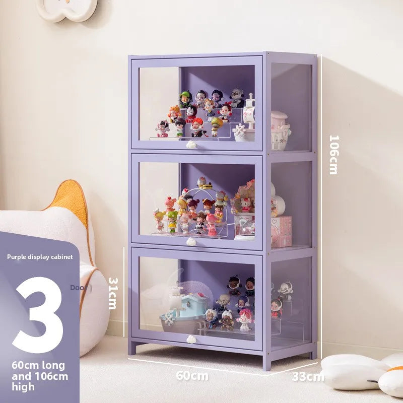 Blind box storage display stand model storage box dustproof building block doll figure display cabinet