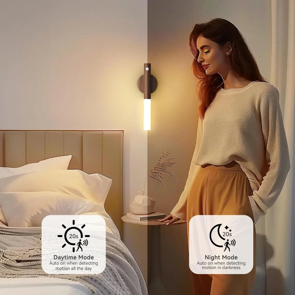Intelligent Human Body Induction Night Light, LED Rechargeable Corridor Cabinet Wall Light, Household Toilet Wall Induction