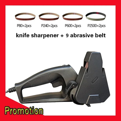 Professional Electric Knife Sharpener Grinder Sand Belts Kitchen Sharpening Machine Honing System Carpenter Tools 2022 NEW