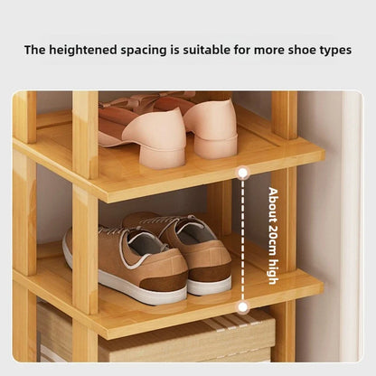 Home economy door multi-layer shoe storage artifact saves space, rental house shoe cabinet, shoe rack