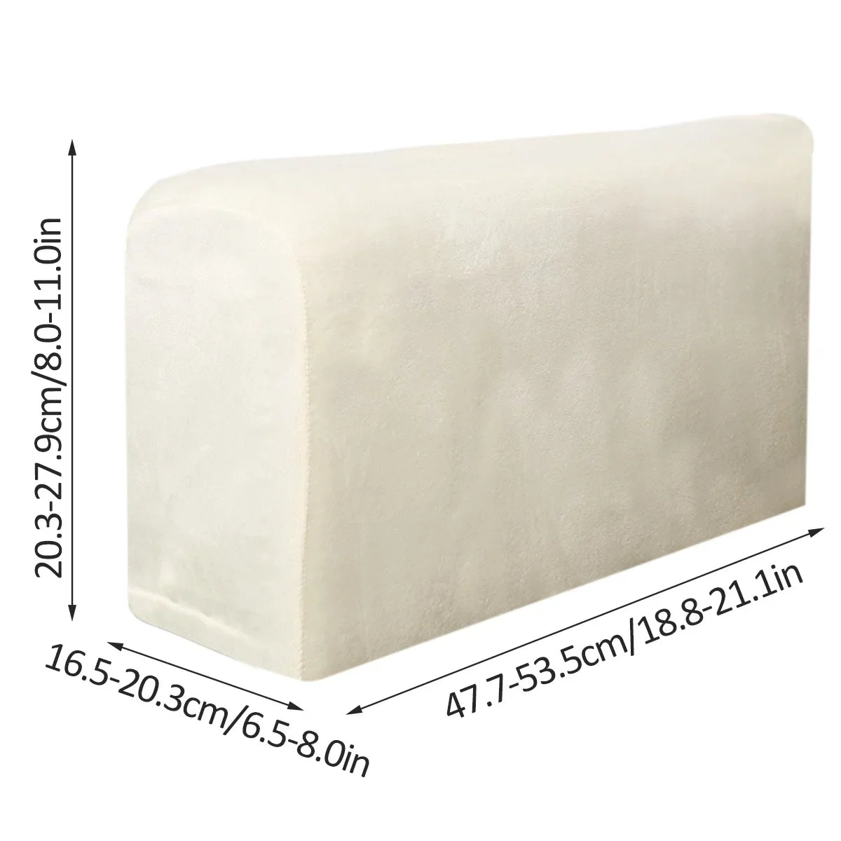 2pcs Sofa Armrest Protector Universal Armchair Covers Non-Slip Soft Warm Couch Arm Rest Covers Thickened Furniture Protector