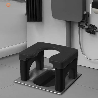 Squatting Toilet Stool Chair Non Slip Thick Household Widen Panel Sturdy Rounded Edge Easy To Wash Potty Chairs for Bathroom