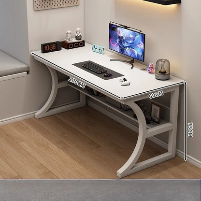 Ergonomic Gaming Computer Desk Storage Shelf Home Office Study Station Adjustable Height Desktop Table Cable Management  Desks