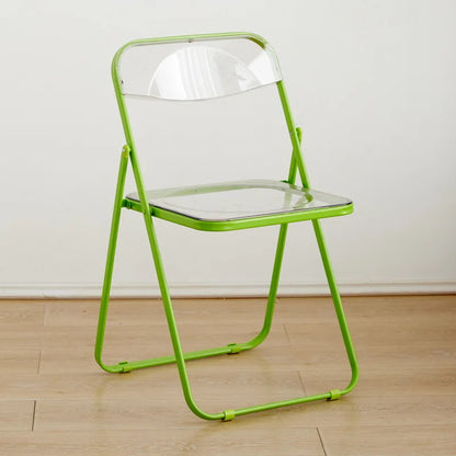 Internet celebrity folding chair acrylic transparent chair completed photo without chair simple folding crystal diningchairstool