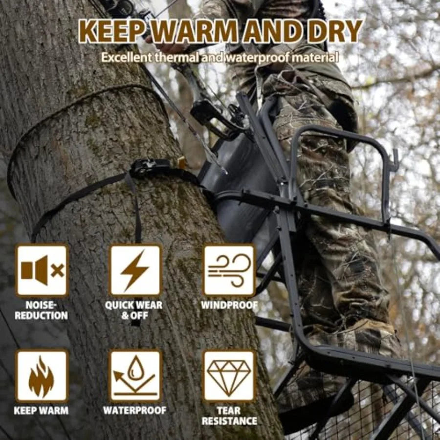 Insulated Boot Covers 600D Durable Cold Weather Insulators with Water-Resistant PU Leather Non-Slip Boot Covers for Hunting Fis