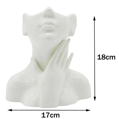 Nordic Style Flower Vase Morandi Geometric Vase Ceramic Art Crafts Bedroom Living Room Desktop Decoration Vase Decoration Home