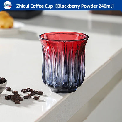 Bincoo High End Coffee Cup Elegant Retro Glass for Americano Dirty Flat White Espresso and Latte Available in 90/200/240/400ml