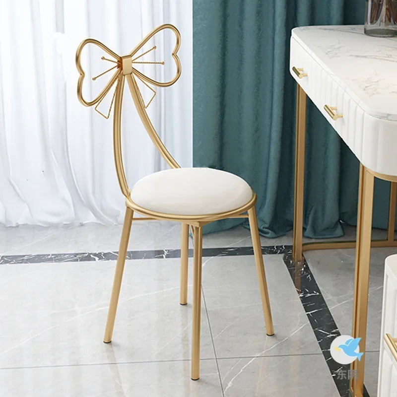 Italian simple girl bedroom dresser stool butterfly back chair ins makeup stool wholesale butterfly chair