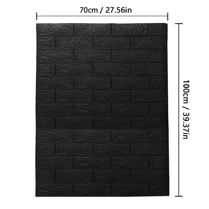 70cmx1/2/3/5/10m 3D Paper Wall Adhesive Living Room PVC Self-adhesive Panels Home Decoration Wallpapers Waterproof Wall Stickers