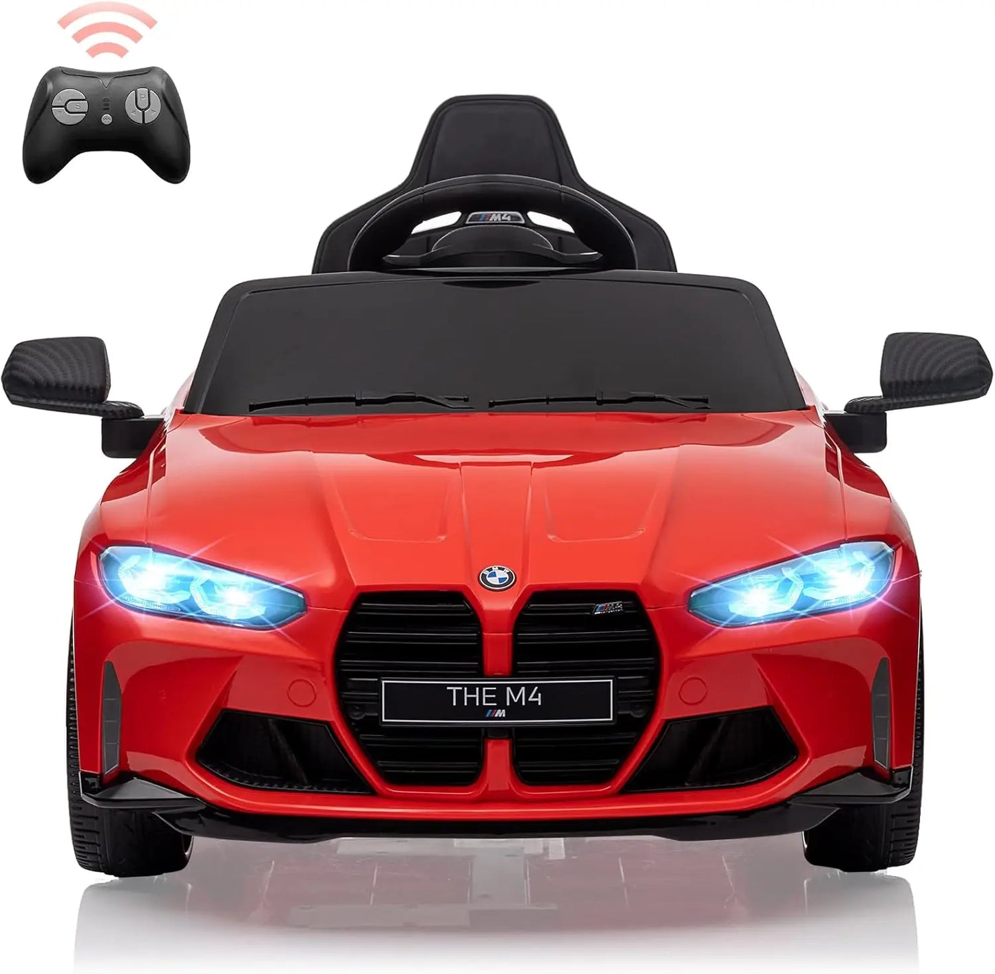 12V Ride On Car for Kids,Toddler Electric Vehicle with Remote Control,3 Speed,Led Light,Suspension System,3 Speeds, Bluetooth