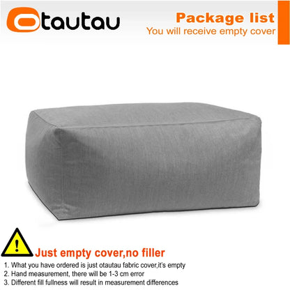 OTAUTAU Outdoor Oxford Bean Bag Cover Swim Pool Float Lounger Beach Club Pouf SF505【No Filler!You Need To Fill It By Yourself!】