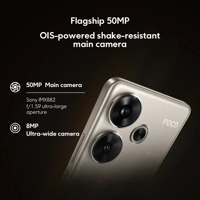 Global Version POCO F6 5G Cellphone 90W charging 5000mAh battery 6.67” 1.5K 120Hz Flow AMOLED DotDisplay  Snapdragon 8s Gen 3
