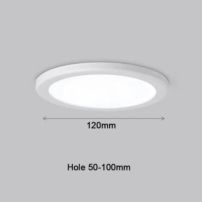 LED Panel Lights Ultra thin Ceiling Downlight 50mm to 200mm Cut Hole Adjustable Panel Light AC85-265V Indoor Lighting Lamp