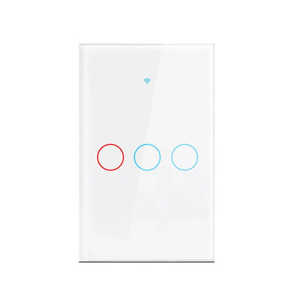 Work with Tuya WIFI Smart Home Switch Light Wall US/EU Glass Touch Panel Voice Wireless Remote Control by Alexa Google Home