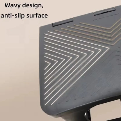Household Two-Step Plastic Climbing Stool Step Height Stool Multifunctional Foldable Chair Car Wash Stool Stable And Non Slip