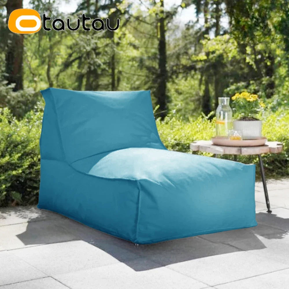 OTAUTAU Outdoor Oxford Bean Bag Cover Swim Pool Float Lounger Beach Club Pouf SF505【No Filler!You Need To Fill It By Yourself!】