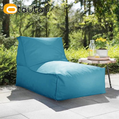 OTAUTAU Outdoor Oxford Bean Bag Cover Swim Pool Float Lounger Beach Club Pouf SF505【No Filler!You Need To Fill It By Yourself!】