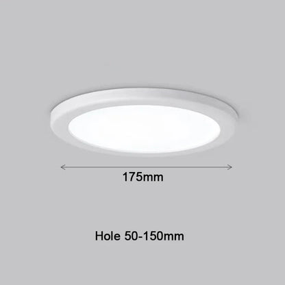 LED Panel Lights Ultra thin Ceiling Downlight 50mm to 200mm Cut Hole Adjustable Panel Light AC85-265V Indoor Lighting Lamp