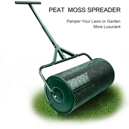 T Shape Handle Compost , Peat Moss , Metal Mesh Manure Spreader For Lawns, Garden Planting Seeding，Grape crushing tool