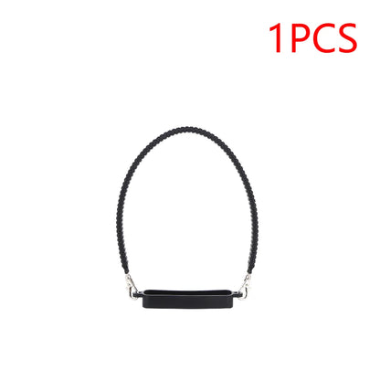 Soft Silicone Water Bottle Handle Silicone Portable Thermo Bottle Sling Carrier Holder With Strap for  Stanley Cup Accessories
