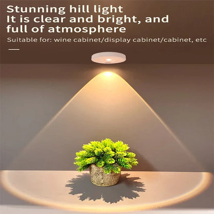 Motion Sensor LED Under Cabinet Lamp Dimmable Rechargeable Night Light Stairs Closet Room Aisle Tube Bar Detector Bulb