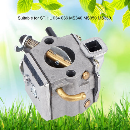 Aluminum Carburetor Carburetor Assembly Aluminum Carb Replacement Fit for STIHL 034 036 MS340 MS350 MS360 Carburetor Replacement