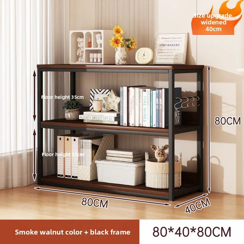 Bookshelf Shelf Integrated Wall Multi-layer Storage Rack Bedroom Wall Bay Window Display Cabinet Office Shelf