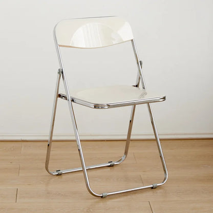 Internet celebrity folding chair acrylic transparent chair completed photo without chair simple folding crystal diningchairstool
