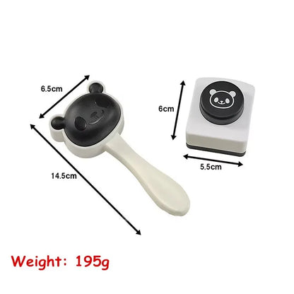 1 Set Japanese Bento Panda Sushi Mold Kit with Seaweed Nori Punch Creative Sushi Maker Mold Kitchen Rice Mold Set YY008