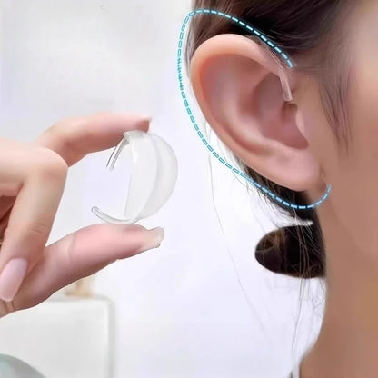 (3 Pairs)Invisible Elf Ear Clips - Painless Wearable Ear Support | Transparent Ear Fixing Clamps | Fantasy Costume Accessories