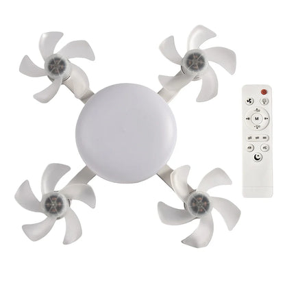 Intelligent ceiling light electric fan light Kitchen high wind power Silent Easy to clean e27 Screw Fan Light Restaurant Fan Eye
