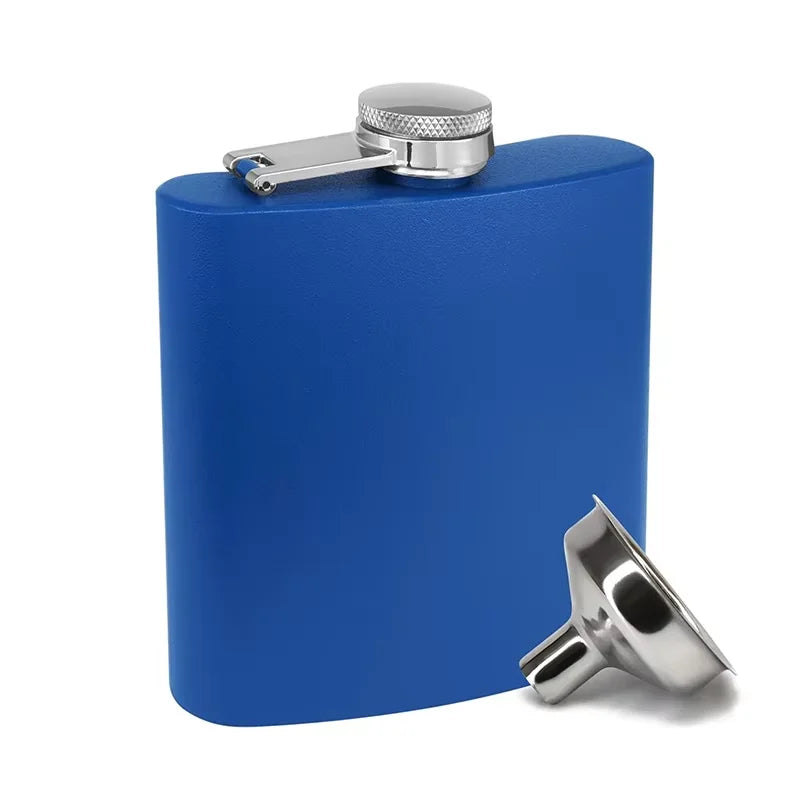 6 oz Stainless Steel Hip Flask with Funnel Leakproof Hip Flask For Alcohol Liquor Bulk Wedding Party Whiskey Flask YY208