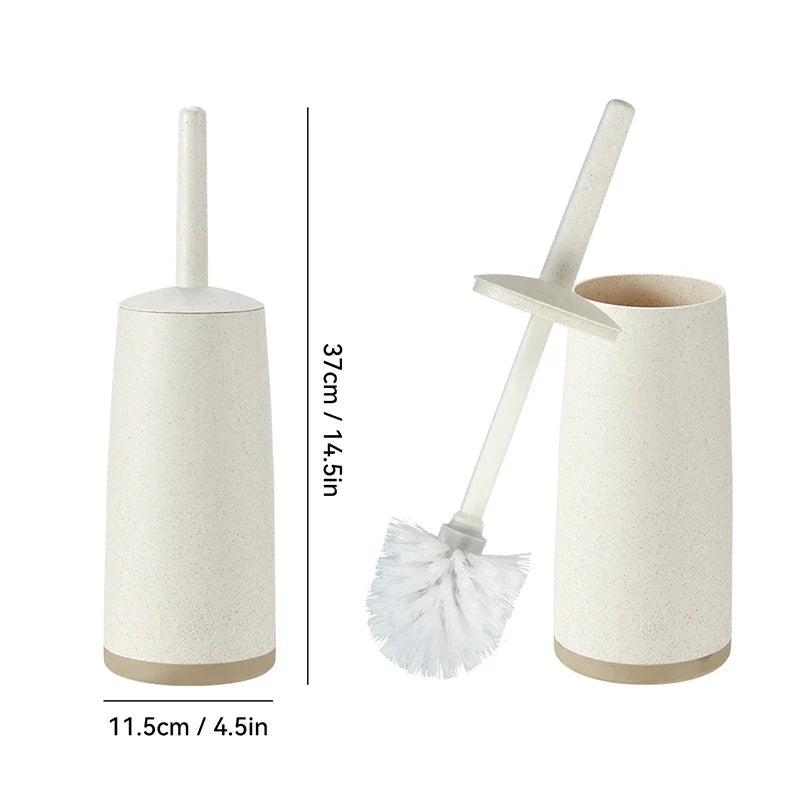 Plastic Toilet Brush With Standing Base Long Handle Toilet Cleaning Brush For WC Bathroom Accessories Cleaning Tools