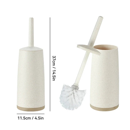 Plastic Toilet Brush With Standing Base Long Handle Toilet Cleaning Brush For WC Bathroom Accessories Cleaning Tools