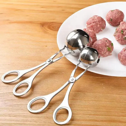 NEW Stainless Steel Meatball Maker Fruit Rice and Vegetable Roll Mould Fried Meatball Rice-meat Dumplings Clamp Kitchen Tools