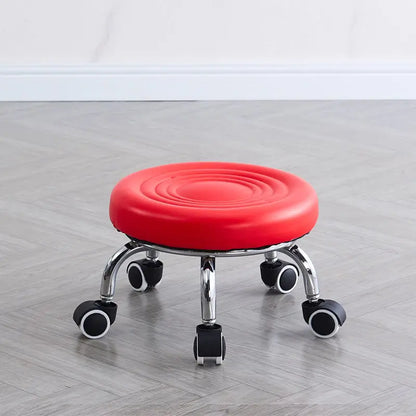 Household wheeled floor-cleaning chairs, wheeled seam sealing stools, low stools, rotating nail and pedicure round stools  스툴