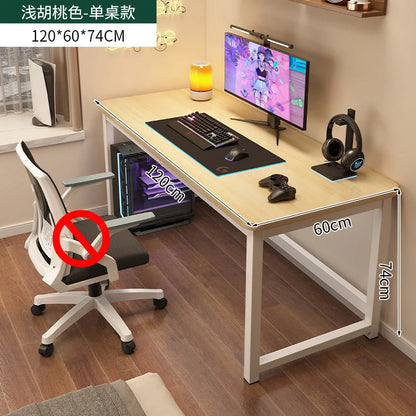 Ergonomic Computer Desk Gaming Desk Folding Adjustable Height Office Study Table Space Saving L Shaped Small Room Furniture