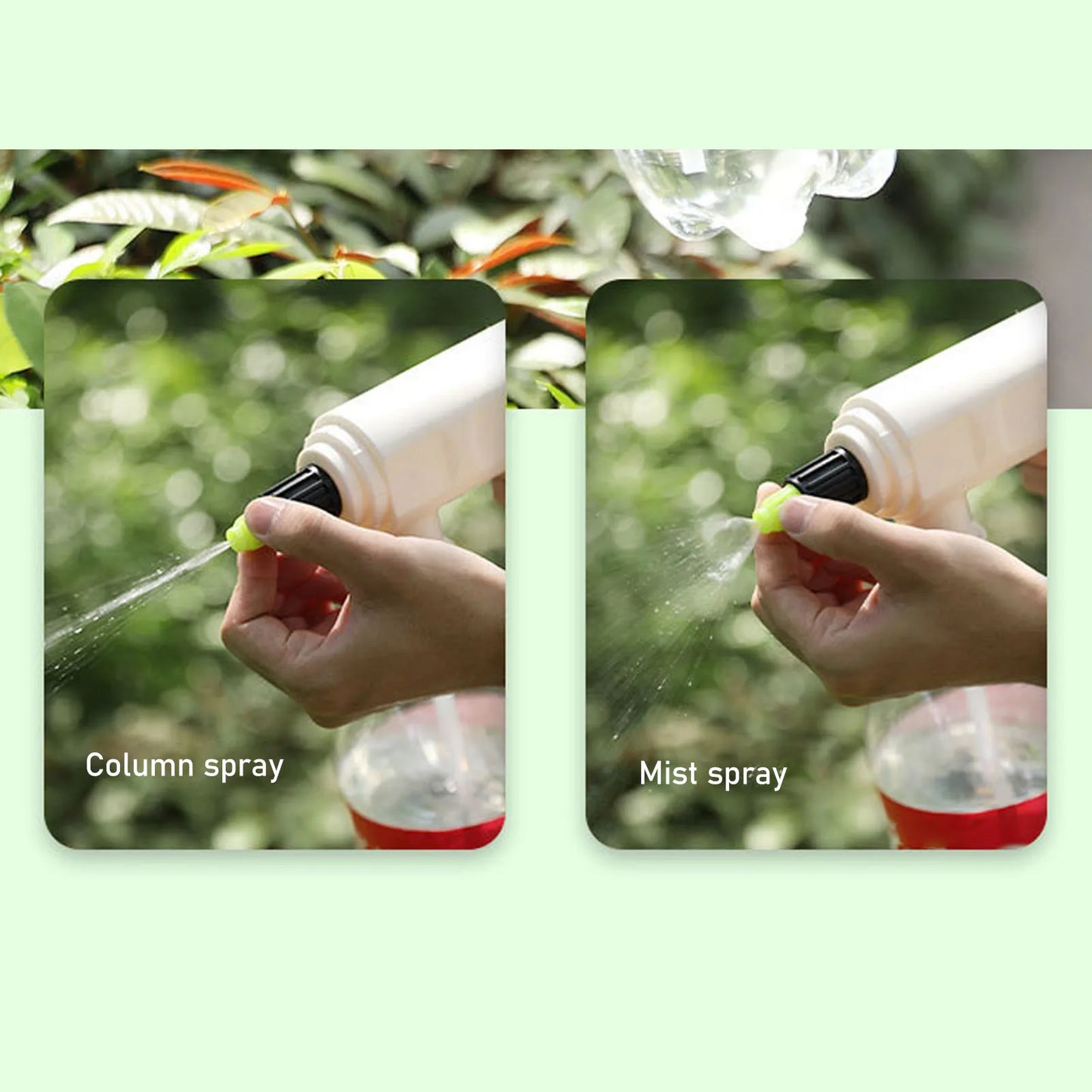 Battery Powered Sprayer Head Wide Compatibility Electric Plant Sprayer Spout Automatic USB Rechargeable Plastic for Home