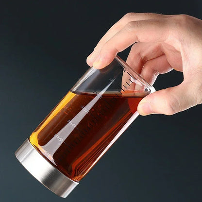 100-500ml Glass Bottle with Scale High Borosilicate Heat-resistant Glass Seal Jar Kitchen Seasoning Spices Storage Bottle Gadget