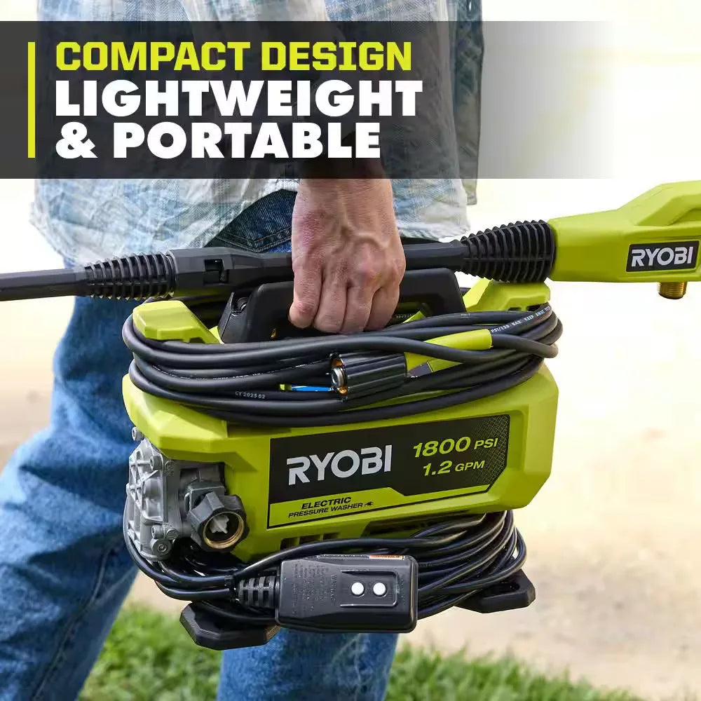 1800 PSI 1.2 GPM Cold Water Corded Electric Pressure Washer