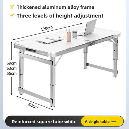 Portable Folding Aluminum Alloy Camping Picnic Table Lightweight Collapsible Carry Handle Easy Setup