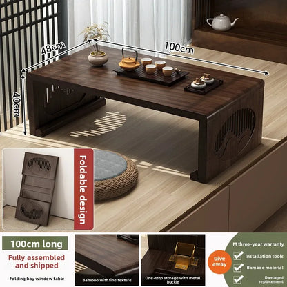 bay window small table bed folding small coffee table balcony low table  tea table